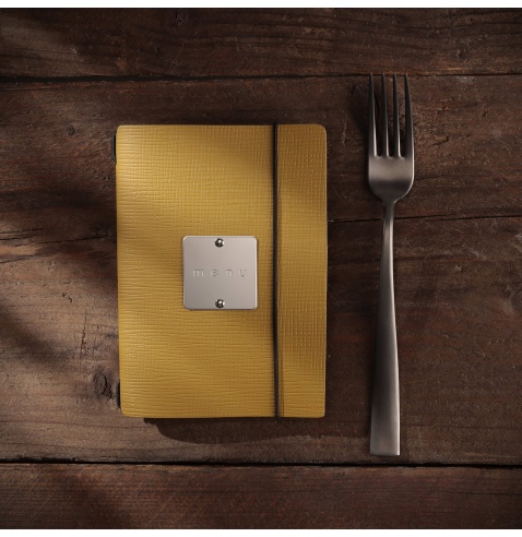 MINIMENU S-A6 porta menu CHEF OCRA etichetta METAL STANDARD "menu"