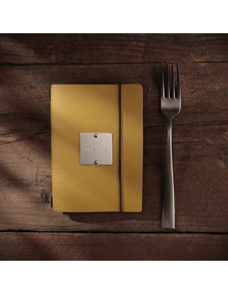 MINIMENU S-A6 porta menu CHEF OCRA etichetta METAL STANDARD "menu"