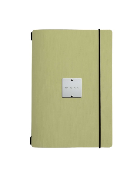 MINIMENU L-A5 porta menu CHEF SALVIA etichetta METAL STANDARD "menu"