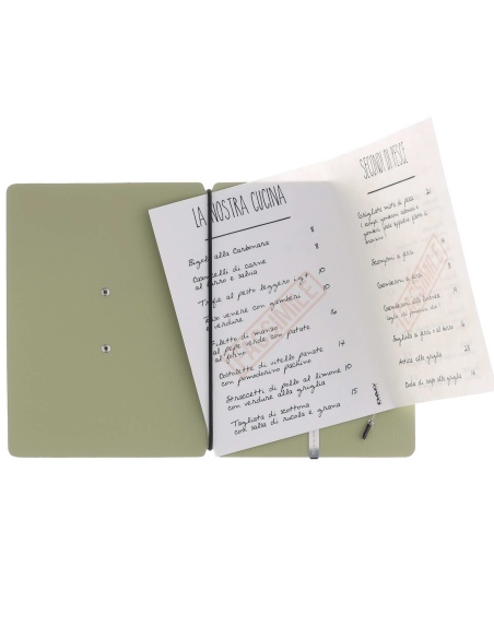 MINIMENU S-A6 porta menu CHEF SALVIA etichetta METAL STANDARD "menu"