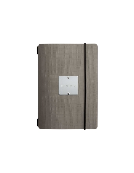 MINIMENU S-A6 porta menu CHEF TORTORA etichetta METAL STANDARD "menu"