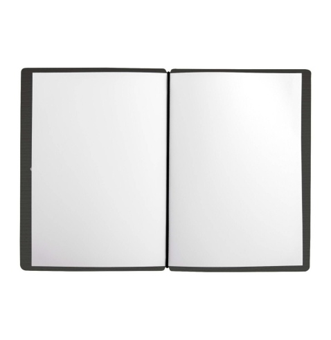 MINIMENU S-A6 porta menu CHEF NERO etichetta METAL "personalizzata" (minimo 18 pezzi)
