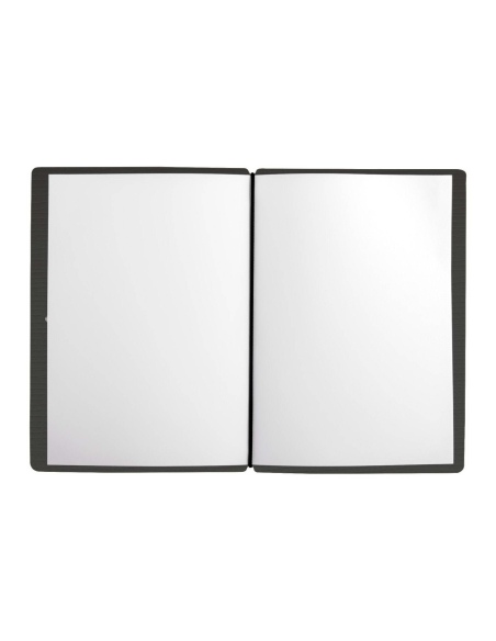 MINIMENU S-A6 porta menu CHEF NERO etichetta METAL "personalizzata" (minimo 18 pezzi)
