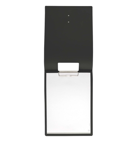 CITY MENU porta menu A4 etichetta METAL "personalizzata" (minimo 18 pezzi) molla ferma fogli CHEF NERO