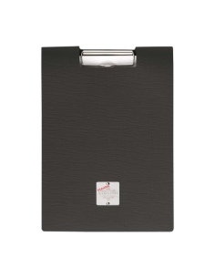 CITY MENU porta menu A4 etichetta METAL "personalizzata" (minimo 18 pezzi) molla ferma fogli CHEF NERO 2
