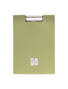 CITY MENU porta menu A4 etichetta METAL "personalizzata" (minimo 18 pezzi) molla ferma fogli CHEF SALVIA 2