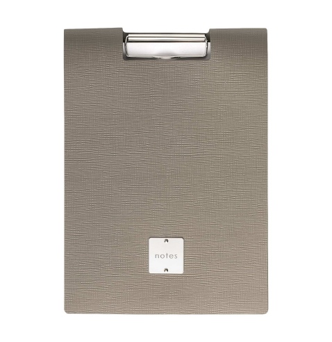CITY porta blocco A4 etichetta METAL STANDARD "notes" molla ferma fogli CHEF TORTORA