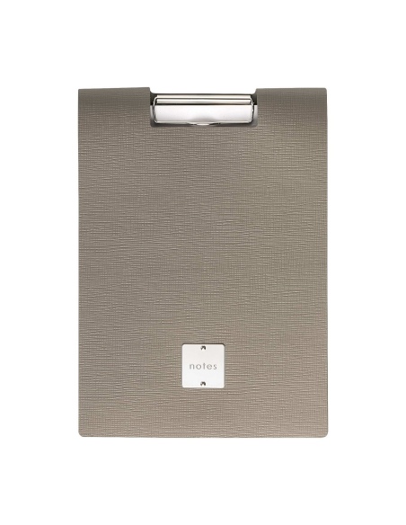 CITY porta blocco A4 etichetta METAL STANDARD "notes" molla ferma fogli CHEF TORTORA