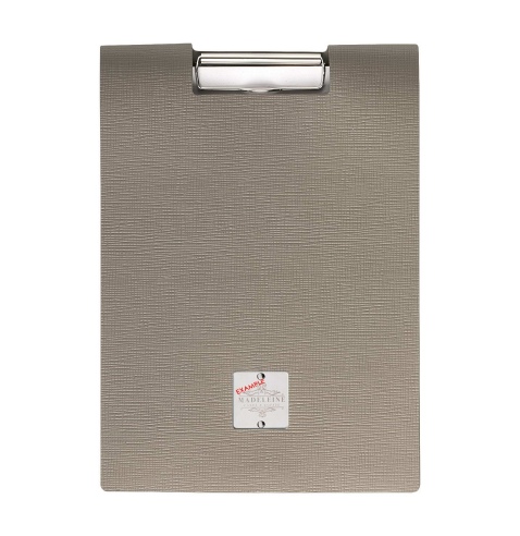 CITY MENU porta menu A4 etichetta METAL "personalizzata" (minimo 18 pezzi) molla ferma fogli CHEF TORTORA