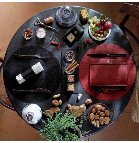 SOTTO PIATTI 32 cm pezzo singolo CHEF NERO