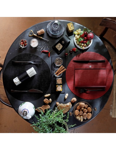 SOTTO PIATTI 32 cm pezzo singolo CHEF NERO