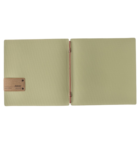Porta Menu QUADRATO (23x23,1 cm) etichetta PATCH "menu" solo elastico rosso JUTA SALVIA