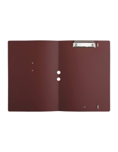 DESK PORTFOLIO cartelletta porta blocco etichetta METAL STANDARD "notes" CHEF BORDEAUX 2