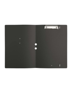 DESK PORTFOLIO cartelletta porta blocco etichetta METAL STANDARD "notes" CHEF NERO 2