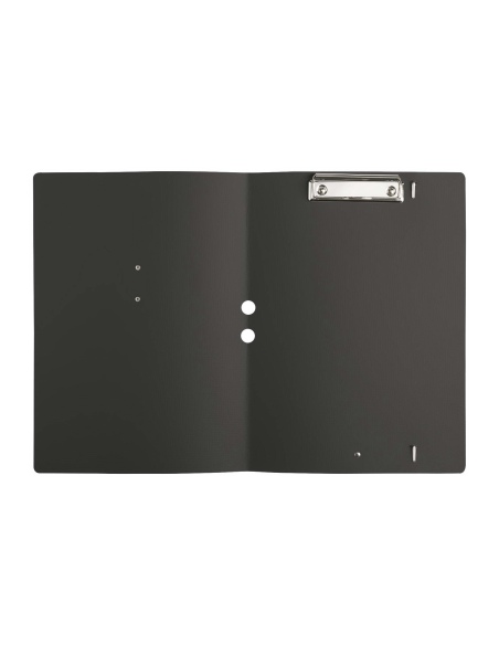 DESK PORTFOLIO cartelletta porta blocco etichetta METAL STANDARD "notes" CHEF NERO