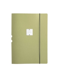 DESK PORTFOLIO cartelletta porta blocco etichetta METAL STANDARD "notes" CHEF SALVIA