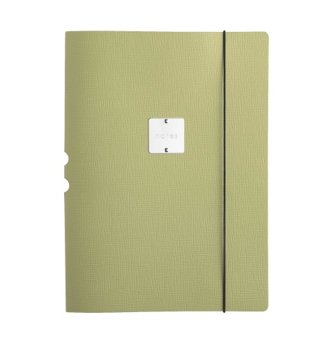 DESK PORTFOLIO cartelletta porta blocco etichetta METAL STANDARD "notes" CHEF SALVIA