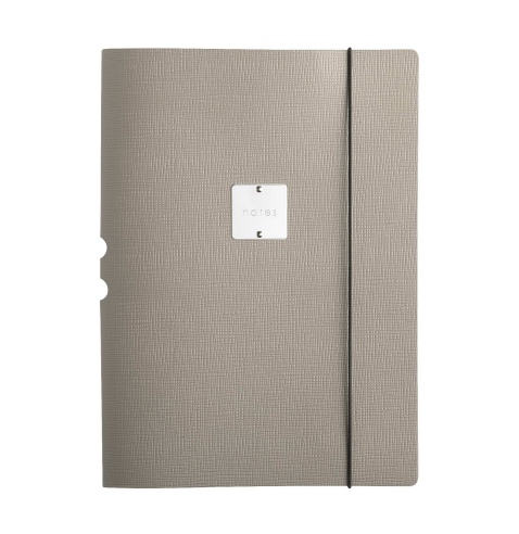 DESK PORTFOLIO cartelletta porta blocco etichetta METAL STANDARD "notes" CHEF TORTORA