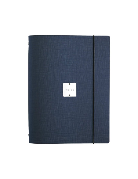 FOLDER raccoglitore ad anelli etichetta METAL STANDARD "notes" CHEF BLU