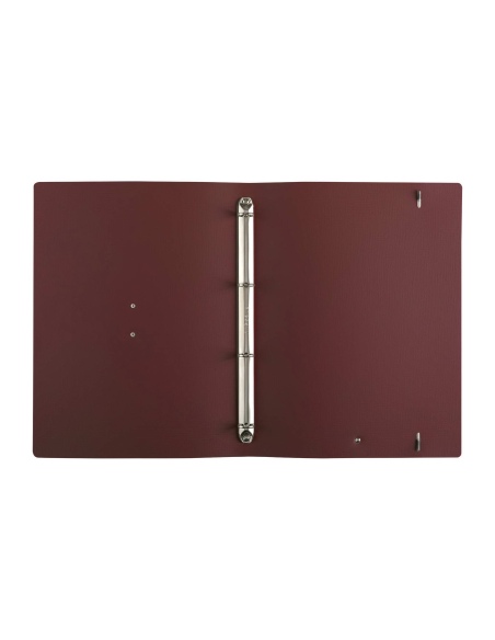 FOLDER raccoglitore ad anelli etichetta METAL STANDARD "notes" CHEF BORDEAUX