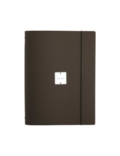 FOLDER raccoglitore ad anelli etichetta METAL STANDARD "notes" CHEF MARRONE