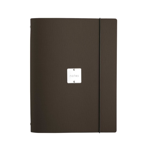 FOLDER raccoglitore ad anelli etichetta METAL STANDARD "notes" CHEF MARRONE
