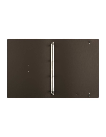 FOLDER raccoglitore ad anelli etichetta METAL STANDARD "notes" CHEF MARRONE