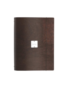 FOLDER raccoglitore ad anelli etichetta METAL STANDARD "notes" SUGHERO MARRONE sp. 2.5