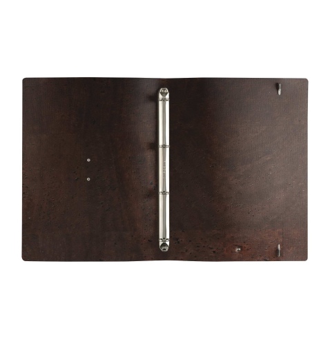 FOLDER raccoglitore ad anelli etichetta METAL STANDARD "notes" SUGHERO MARRONE sp. 2.5