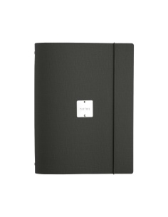 FOLDER raccoglitore ad anelli etichetta METAL STANDARD "notes" CHEF NERO
