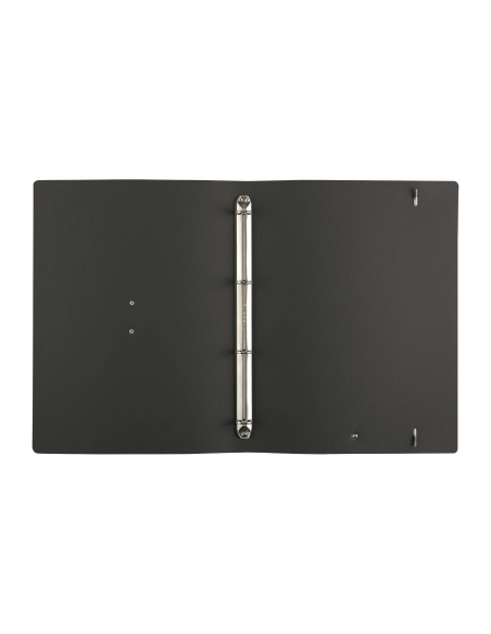 FOLDER raccoglitore ad anelli etichetta METAL STANDARD "notes" CHEF NERO