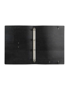 FOLDER raccoglitore ad anelli etichetta METAL STANDARD "notes" SUGHERO NERO sp. 2.5 2