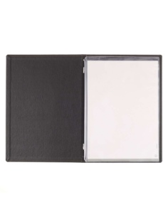 Porta Menu GOURMET A4 (23,2x32 cm) - 2 buste (4 facciate) elastico ner 2
