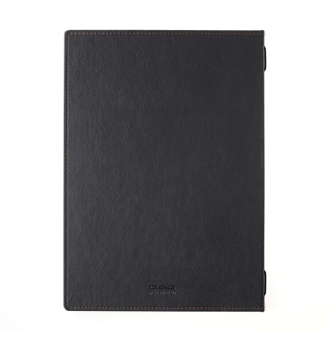 Porta Menu GOURMET A4 (23,2x32 cm) - solo elastico - scritta menu - colore NERO