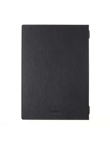 Porta Menu GOURMET A4 (23,2x32 cm) - solo elastico - scritta menu - colore NERO