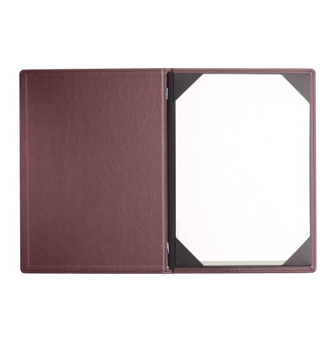 Porta Menu GOURMET A4 (23,2x32 cm) - cornicetta (4 facciate) - scritta menu - colore BORDEAUX