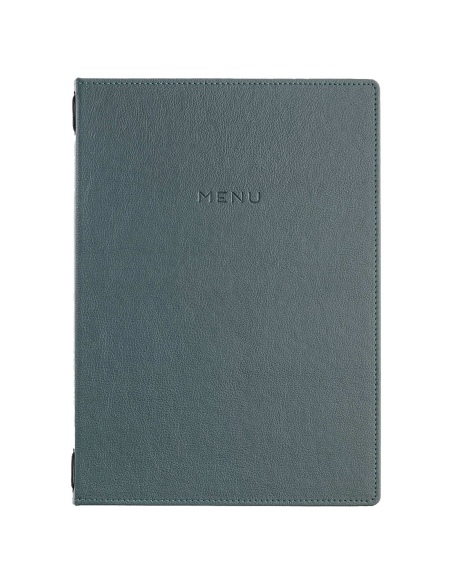 Porta Menu GOURMET A4 (23,2x32 cm) - solo elastico - scritta menu - colore VERDE