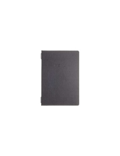 Porta Menu GOURMET A5 (16,5x23,4 cm) - 2 buste (4 facciate) elastico nero - scritta menu - colore NERO