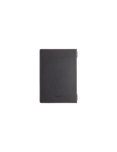 Porta Menu GOURMET A5 (16,5x23,4 cm) - 2 buste (4 facciate) elastico nero - scritta menu - colore NERO