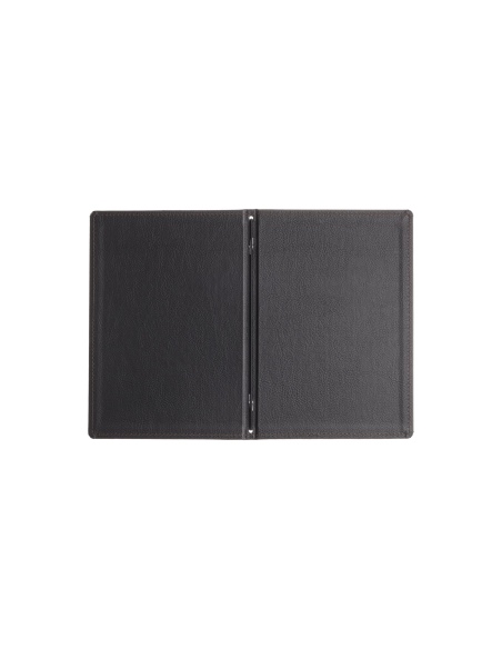 Porta Menu GOURMET A5 (16,5x23,4 cm) - solo elastico - scritta menu - colore NERO