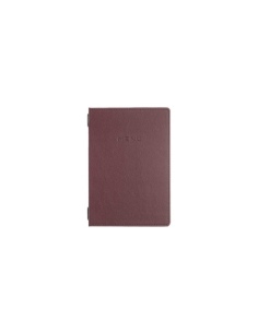 Porta Menu GOURMET A5 (16,5x23,4 cm) - 2 buste (4 facciate) elastico nero - scritta menu - colore BORDEAUX