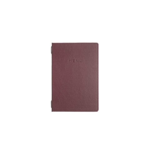 Porta Menu GOURMET A5 (16,5x23,4 cm) - solo elastico - scritta menu - colore BORDEAUX