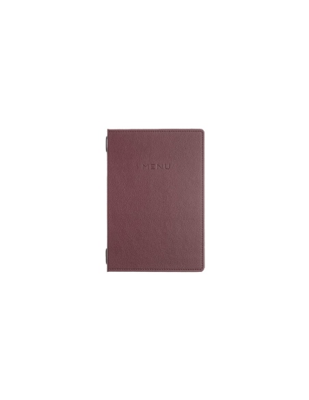 Porta Menu GOURMET A5 (16,5x23,4 cm) - solo elastico - scritta menu - colore BORDEAUX