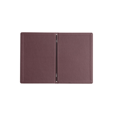 Porta Menu GOURMET A5 (16,5x23,4 cm) - solo elastico - scritta menu - colore BORDEAUX
