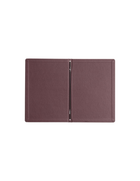 Porta Menu GOURMET A5 (16,5x23,4 cm) - solo elastico - scritta menu - colore BORDEAUX