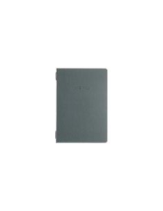 Porta Menu GOURMET A5 (16,5x23,4 cm) - 2 buste (4 facciate) elastico nero - scritta menu - colore VERDE
