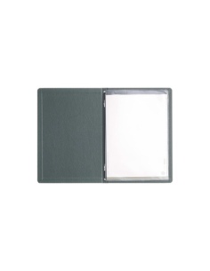 Porta Menu GOURMET A5 (16,5x23,4 cm) - 2 buste (4 facciate) elastico nero - scritta menu - colore VERDE 2