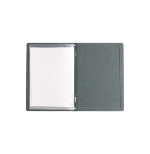 Porta Menu GOURMET A5 (16,5x23,4 cm) - 2 buste (4 facciate) elastico nero - scritta menu - colore VERDE