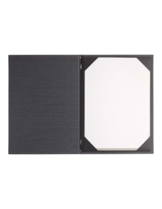 Porta Menu ITALY A4 (23,2x32 cm) - cornicetta (4 facciate) - scritta menu - colore GRIGIO 2