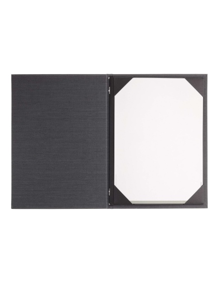 Porta Menu ITALY A4 (23,2x32 cm) - cornicetta (4 facciate) - scritta menu - colore GRIGIO